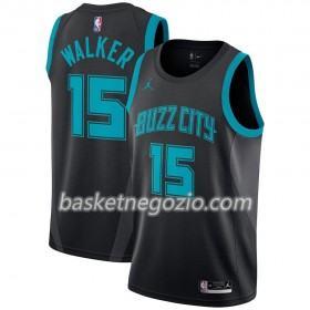 Canotte Uomo Charlotte Hornets Kemba Walker 15 2018-19 Jordan Brand City Edition Nero Swingman